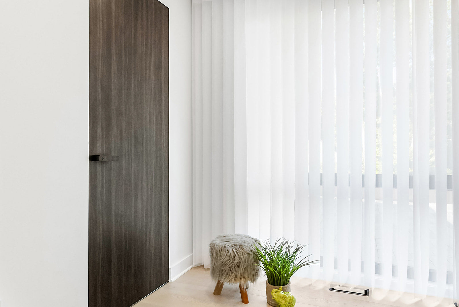 Alpine white 50% Blackout Custom Soft Vertical Blinds