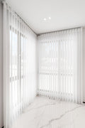 Alpine white 50% Blackout Custom Soft Vertical Blinds