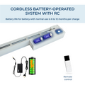 cordless battery operared system with RC
