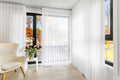 White 50% Blackout Premium Light Filtering Fabric Shades Vertical Curtains