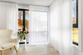 White 50% Blackout Custom Vertical Sheer Shades Smart Curtains