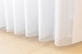 White 50% Blackout Custom Vertical Sheer Shades Smart Curtains