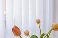 White 50% Blackout Custom Vertical Sheer Shades Smart Curtains