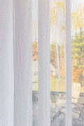 White 50% Blackout Custom Vertical Sheer Shades Smart Curtains