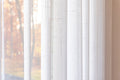 Voile Vogue Collection White 50% Blackout Sheer Vertical Curtains