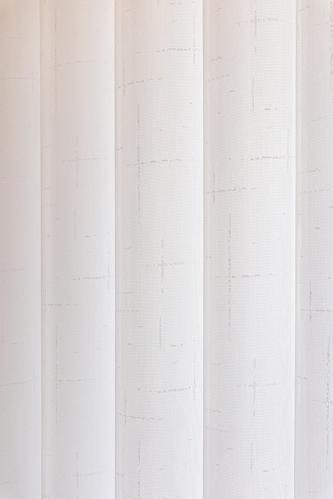 Voile Vogue Collection White 50% Blackout Sheer Vertical Curtains