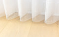 Voile Vogue Collection White 50% Blackout Sheer Vertical Curtains