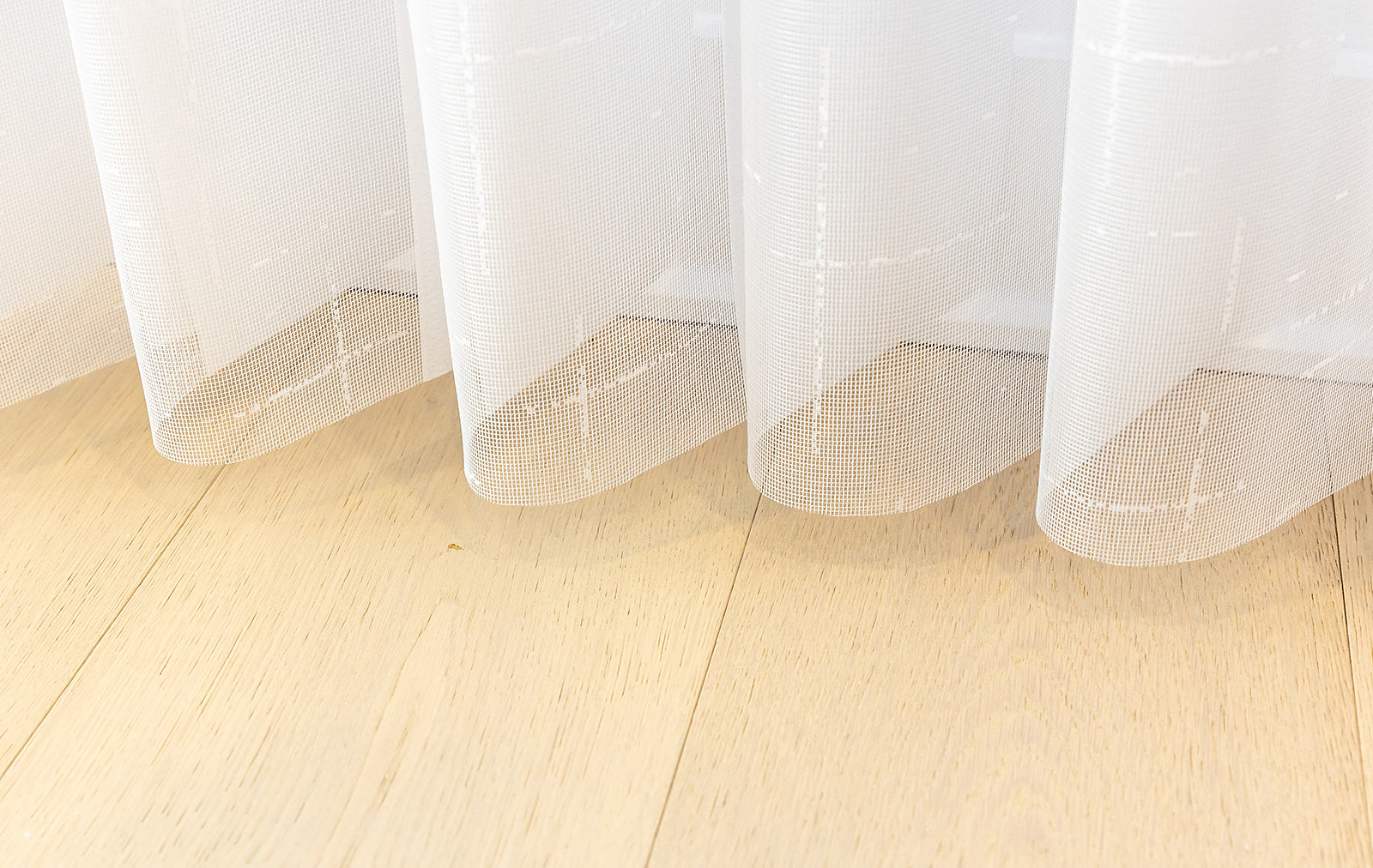 Voile Vogue Collection White 50% Blackout Sheer Vertical Curtains