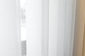 White 50% Blackout Premium Light Filtering Fabric Shades Vertical Curtains