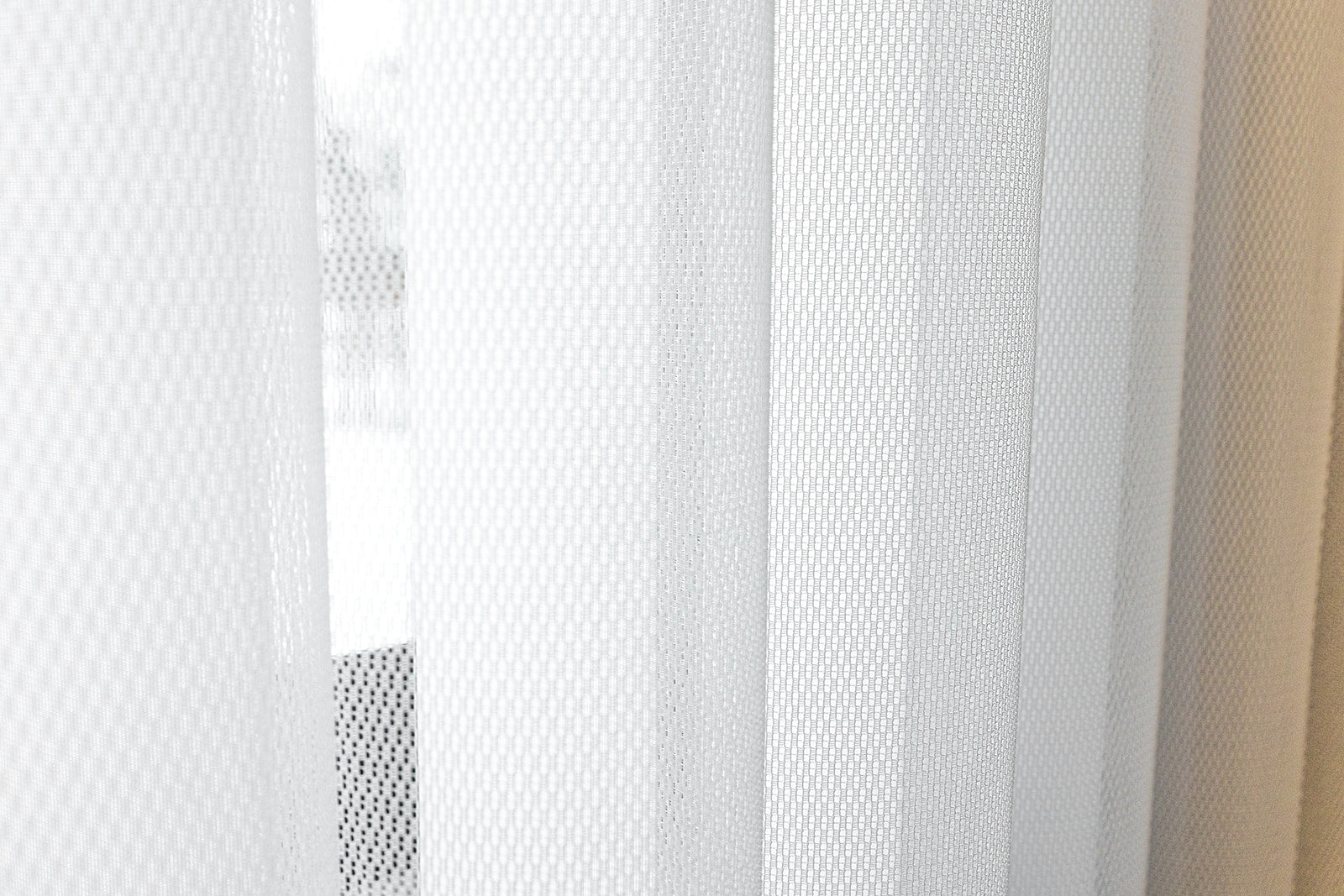 White 50% Blackout Premium Light Filtering Fabric Shades Vertical Curtains