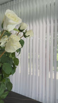 White 50% Blackout Motorized & Manual Sheer Vertical Blinds