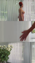 Cloud Collection Burgundy 50% Blackout Sheer Vertical Curtains