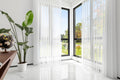 White 100% Blackout Motorized & Manual Sheer Vertical Shades Curtains