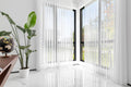 White 50% Blackout Motorized & Manual Sheer Vertical Blinds