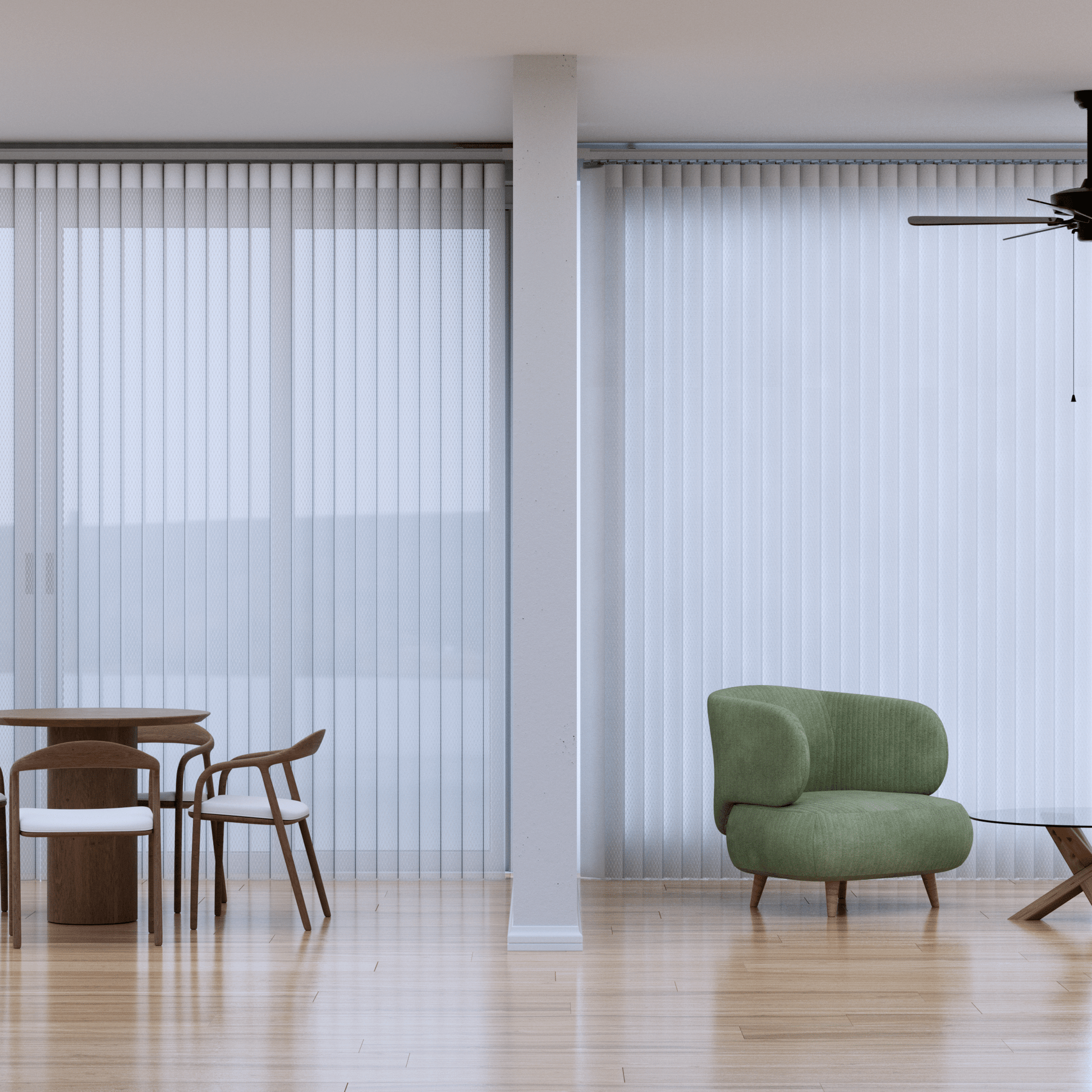 100% Blackout Vertical Blinds — Crêpe Couture Collection - Dreamlike Curtains