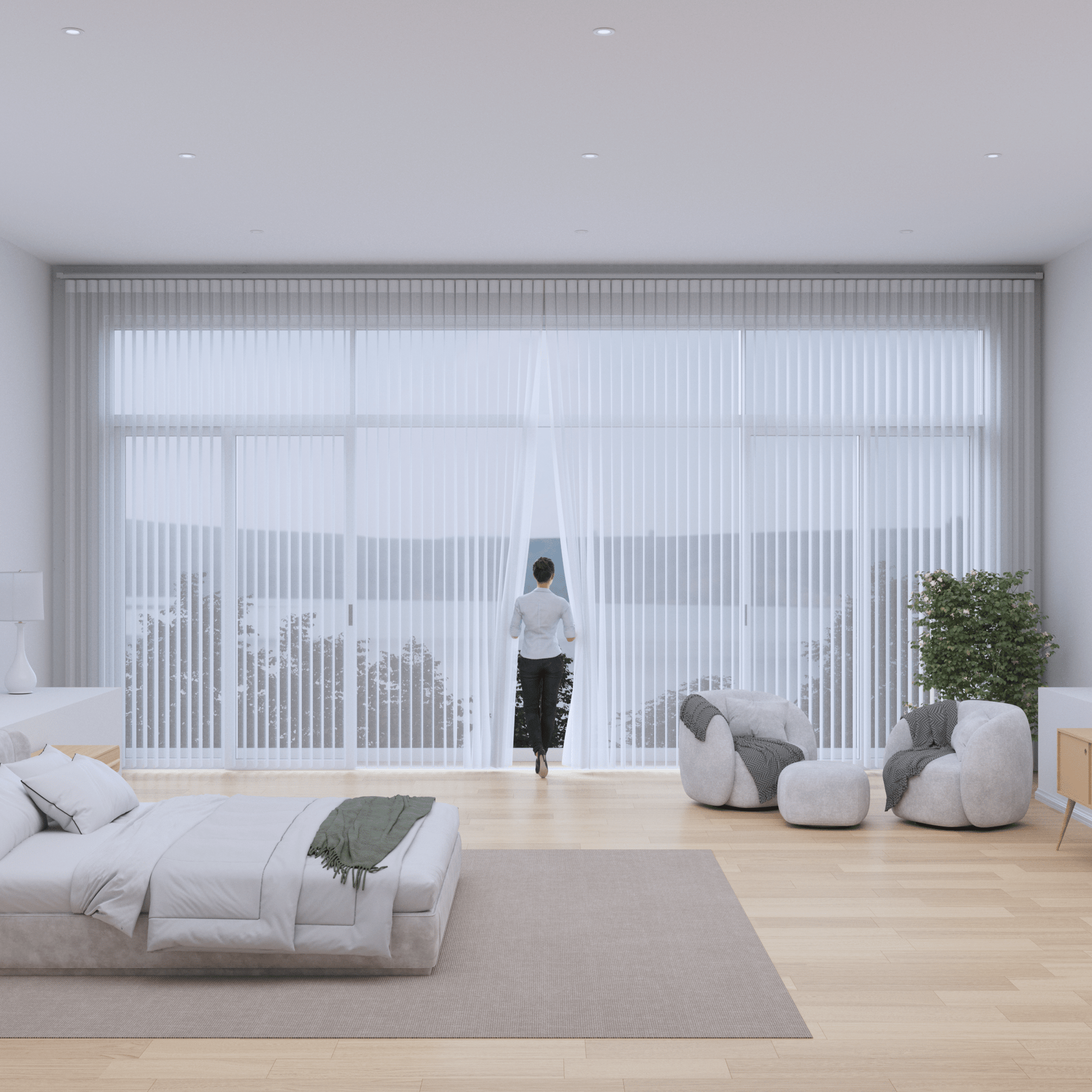 100% Blackout Vertical Shades — Moonlit Collection - Dreamlike Curtains