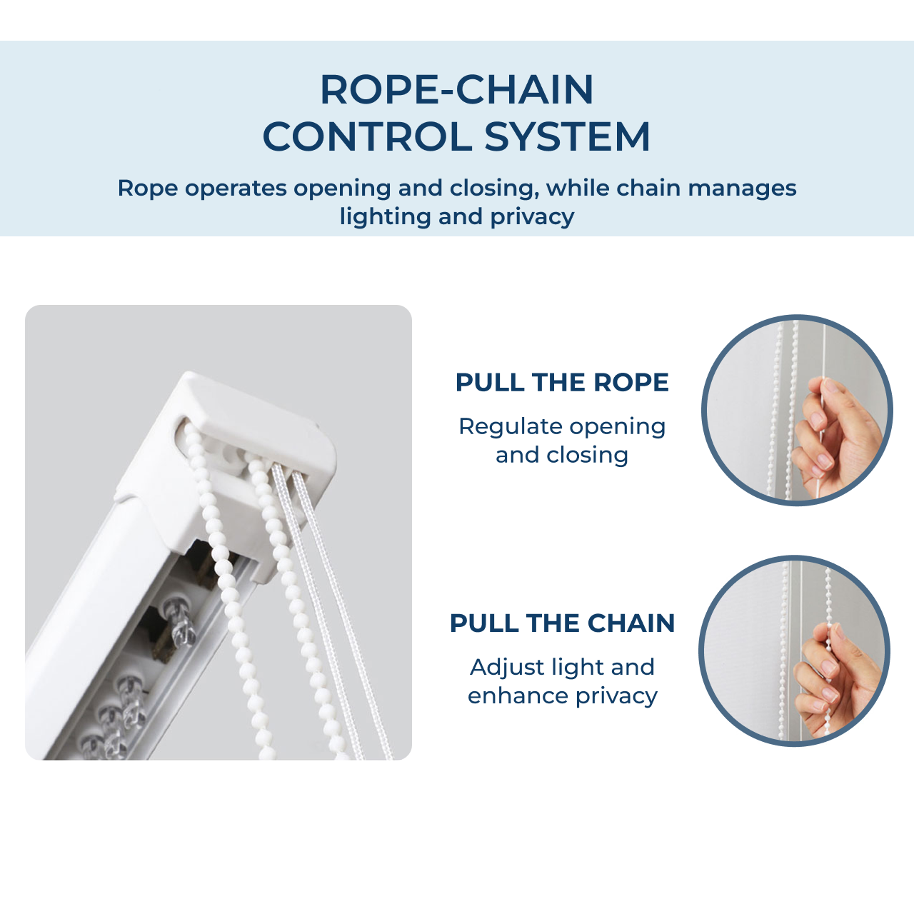 Rope chain control system