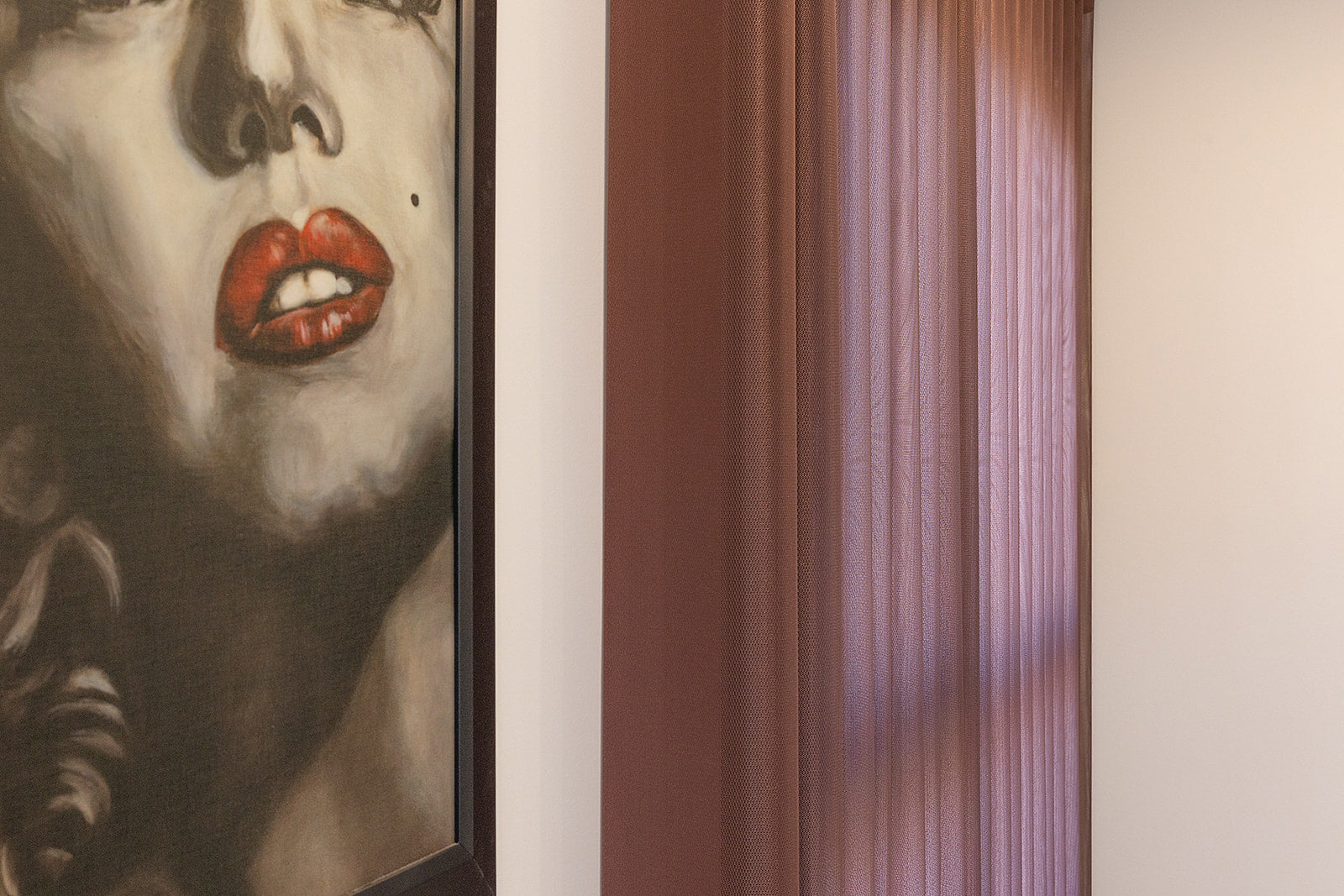 Burgundy blackout Blinds 