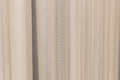 Beige pleated curtain 