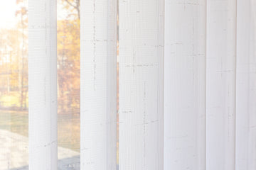 Voile Vogue Collection White 50% Blackout Sheer Vertical Curtains