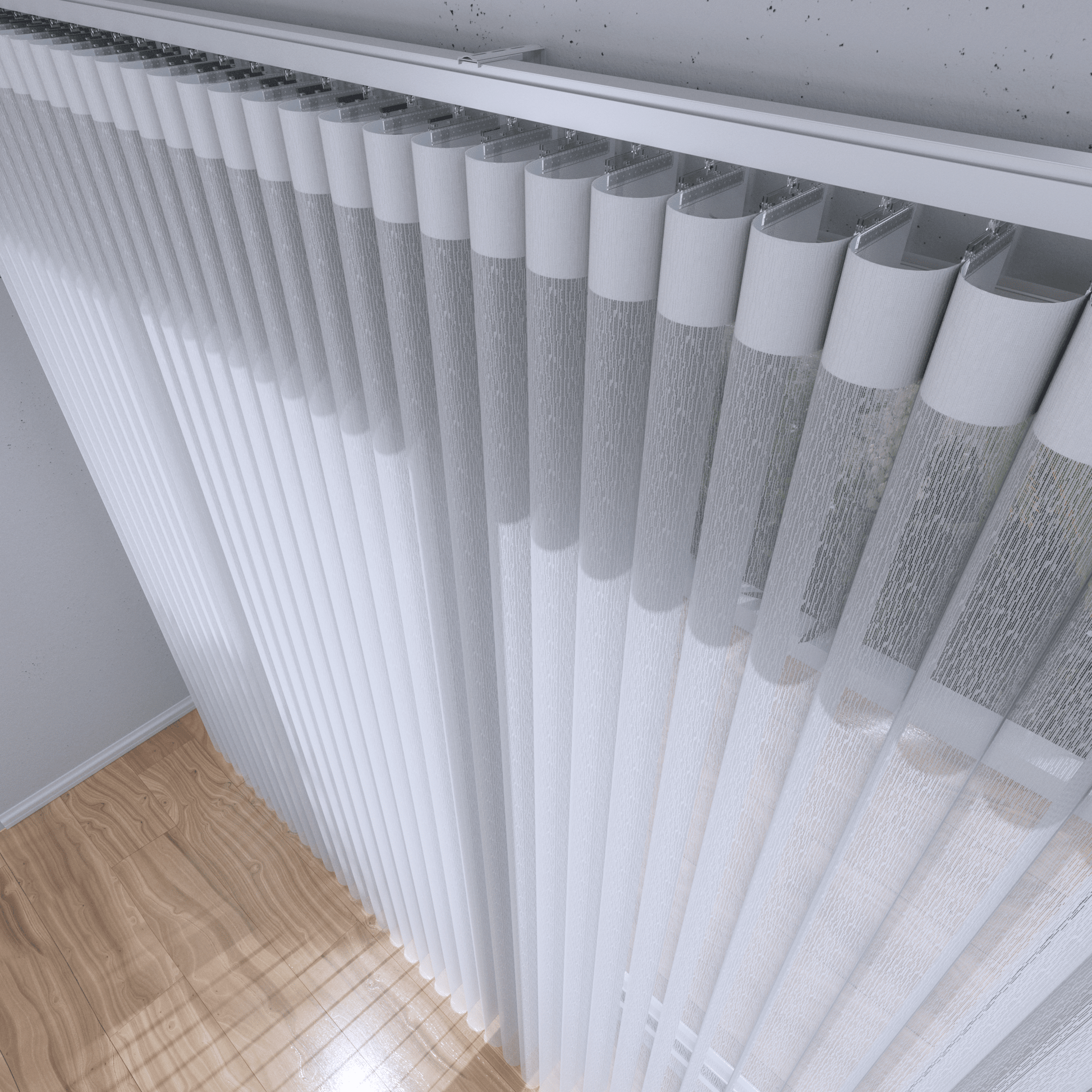 Fabric Vertical Blinds 50% Blackout — Silk Sway Collection - Dreamlike Curtains