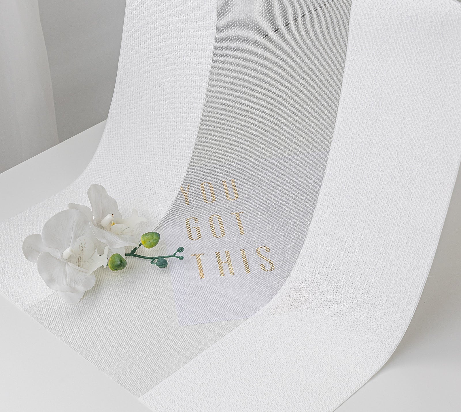 FREE Sample |Moonlit Collection Swatch — White, 100% Blackout - Dreamlike Curtains