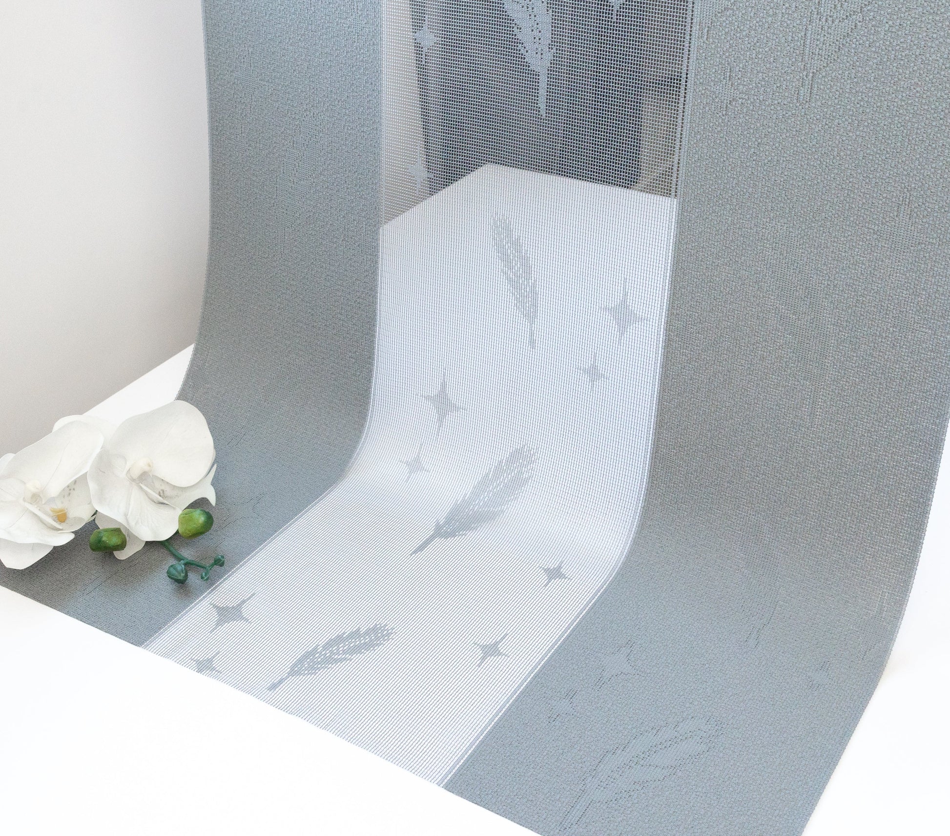 FREE Sample | Novelle Pattern Collection | Fabric Swatch - 50% Blackout - Dreamlike Curtains