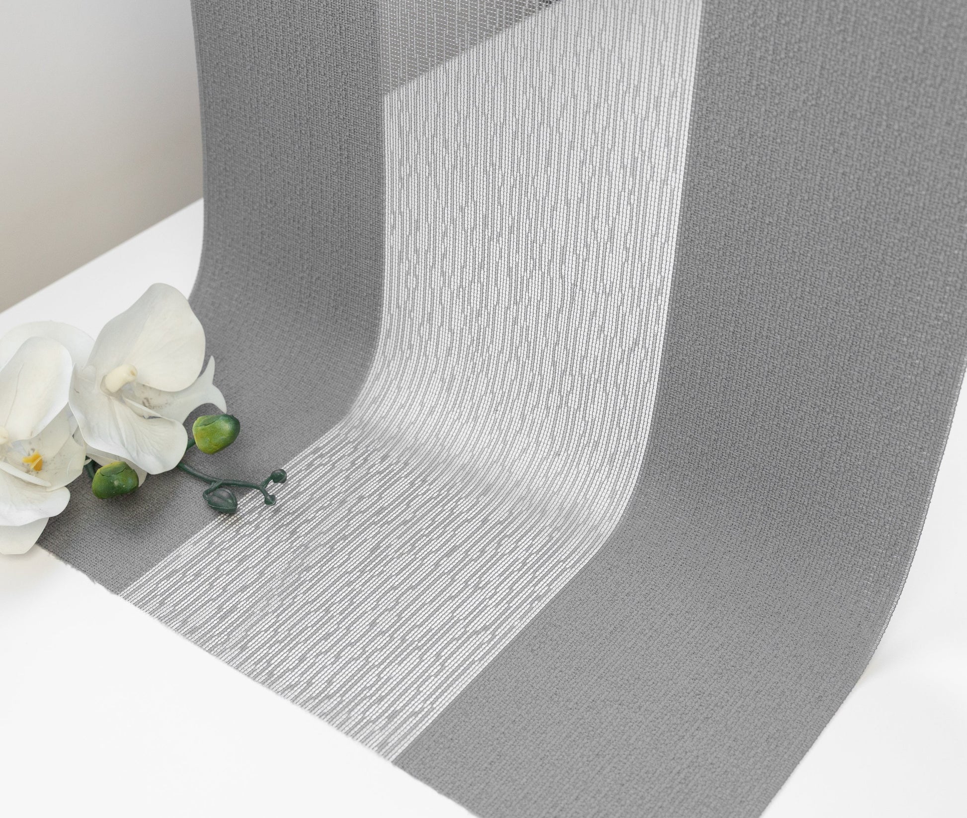 FREE Sample |Silk Sway Collection Swatch — White, 50% Blackout - Dreamlike Curtains