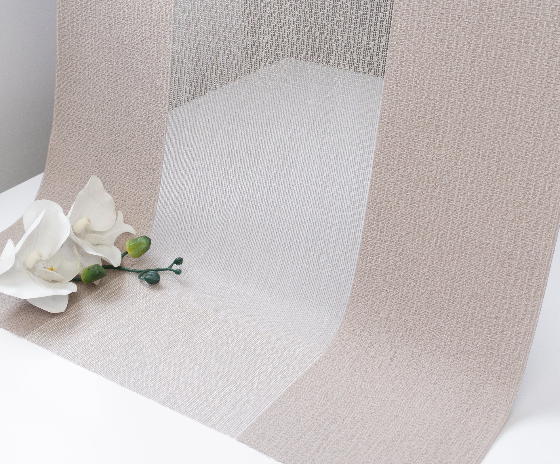 FREE Sample |Silk Sway Collection Swatch — White, 50% Blackout - Dreamlike Curtains