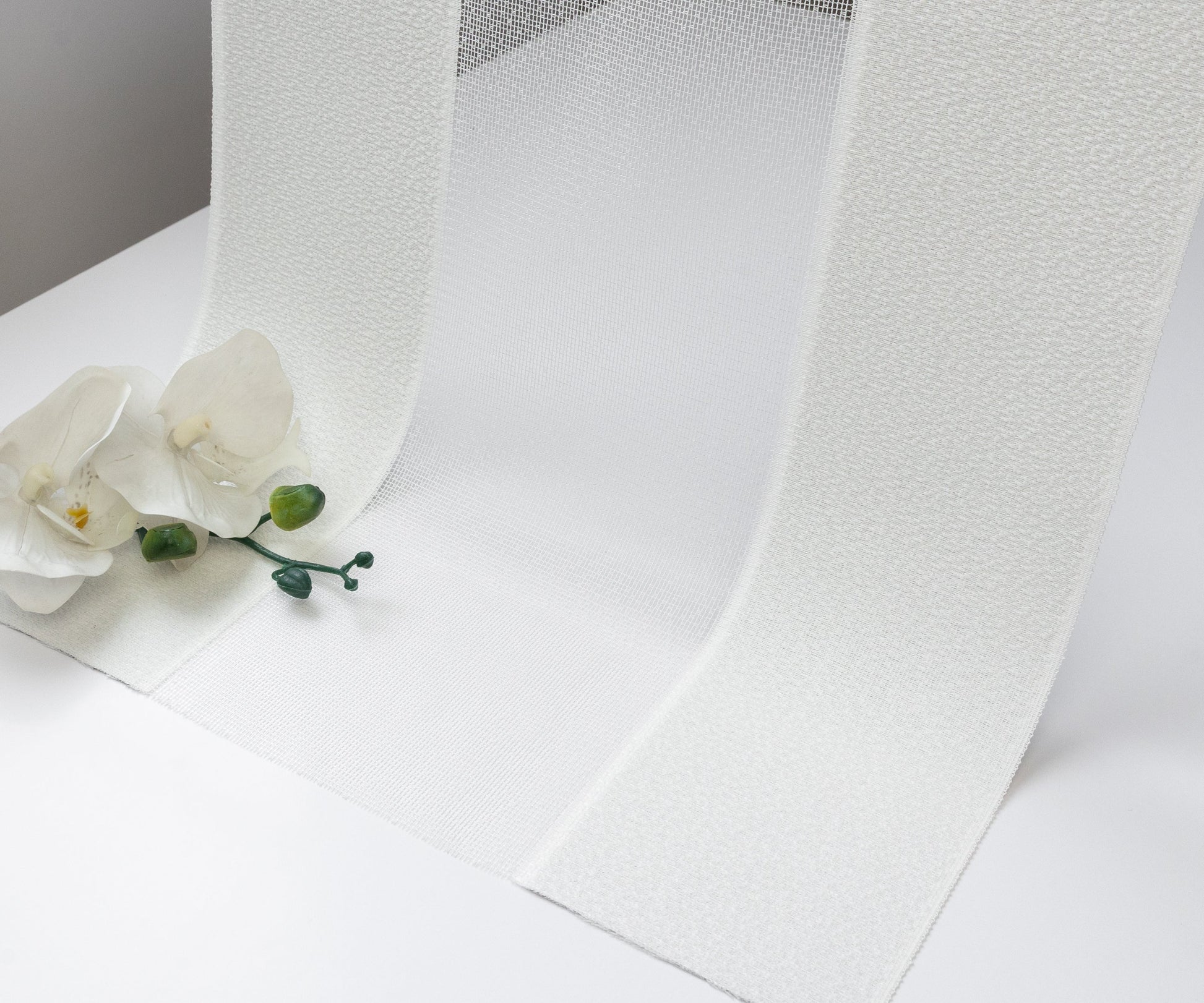 FREE Sample |Transparency Collection Swatch — White, 50% Blackout - Dreamlike Curtains