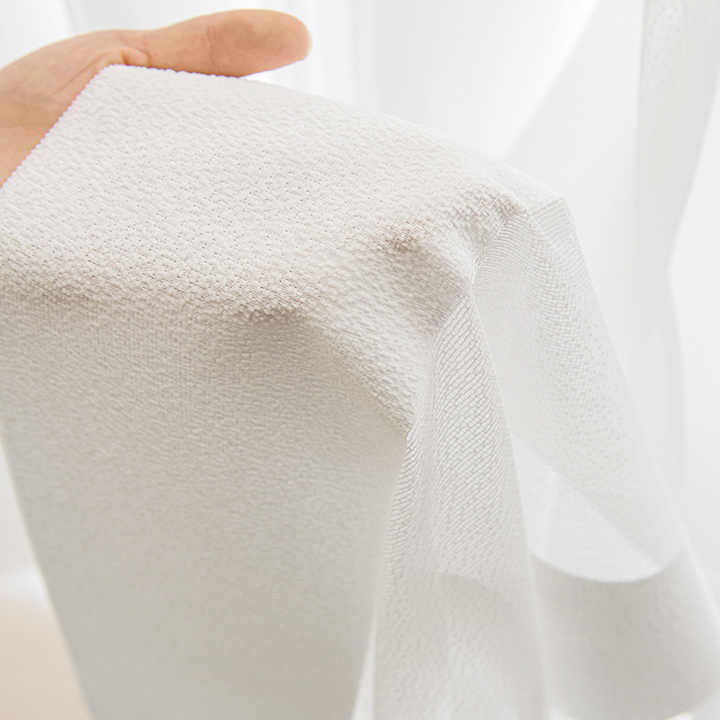 FREE Sample |Transparency Collection Swatch — White, 50% Blackout - Dreamlike Curtains