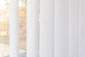 FREE Sample |Voile Vogue Collection Swatch — White, 50% Blackout - Dreamlike Curtains