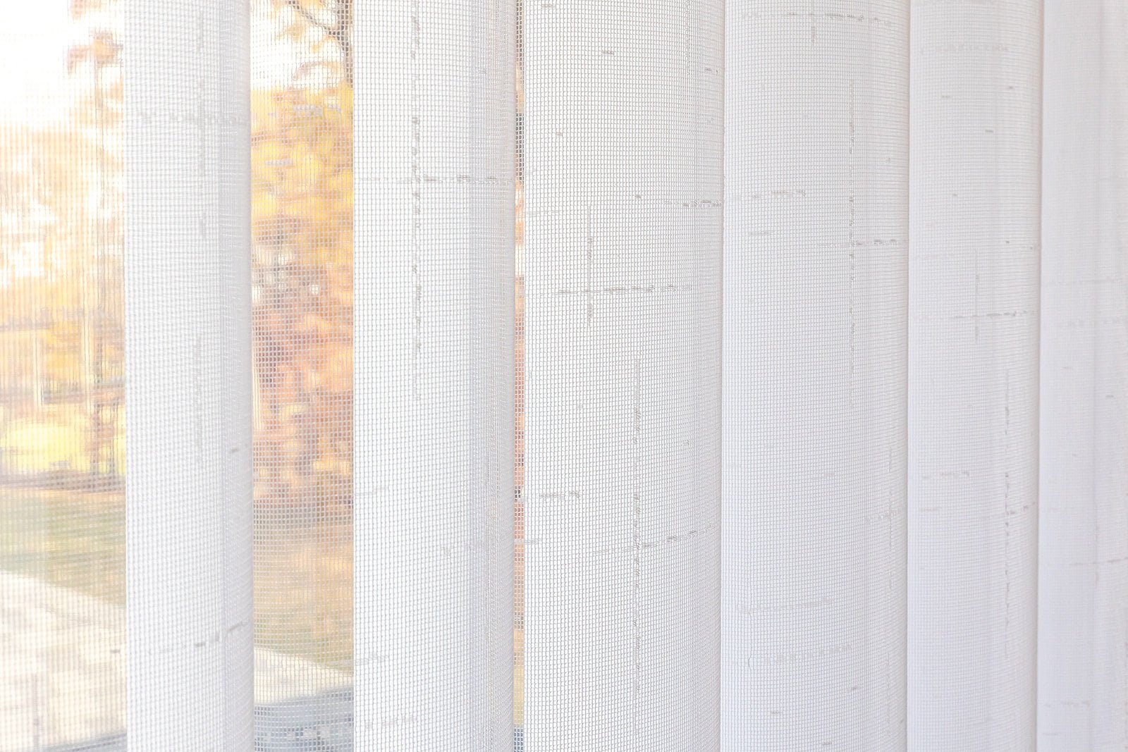 FREE Sample |Voile Vogue Collection Swatch — White, 50% Blackout - Dreamlike Curtains