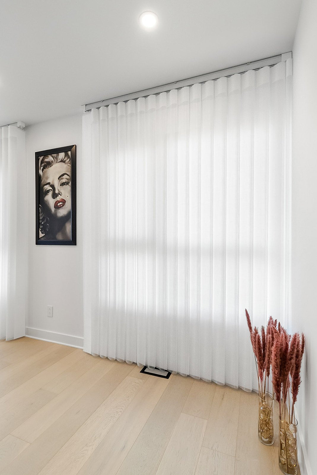 FREE Sample |Voile Vogue Collection Swatch — White, 50% Blackout - Dreamlike Curtains