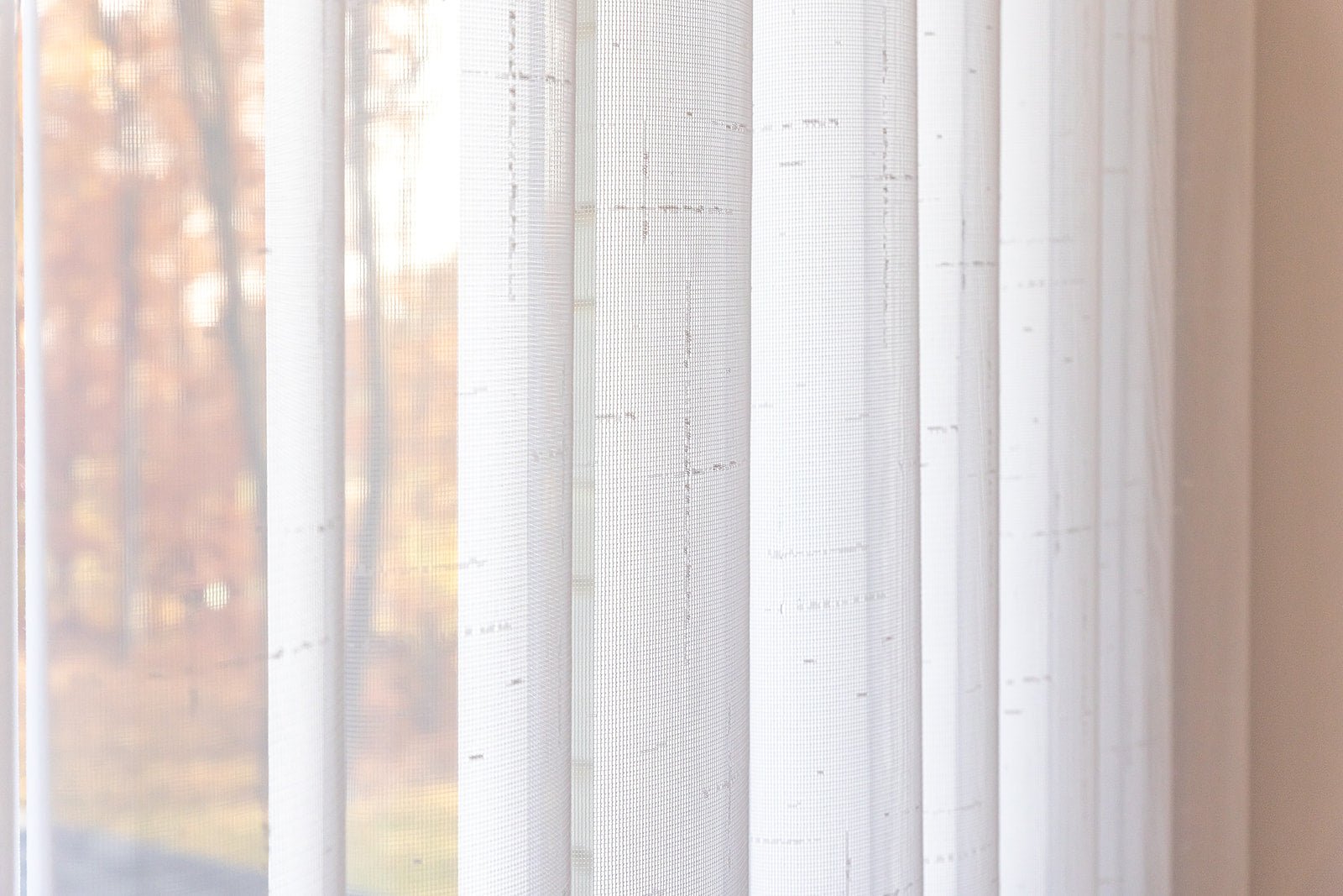 FREE Sample |Voile Vogue Collection Swatch — White, 50% Blackout - Dreamlike Curtains