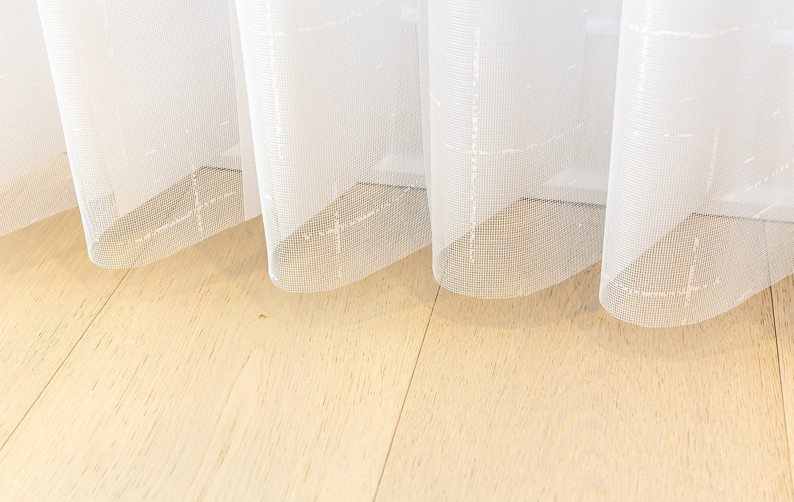 FREE Sample |Voile Vogue Collection Swatch — White, 50% Blackout - Dreamlike Curtains