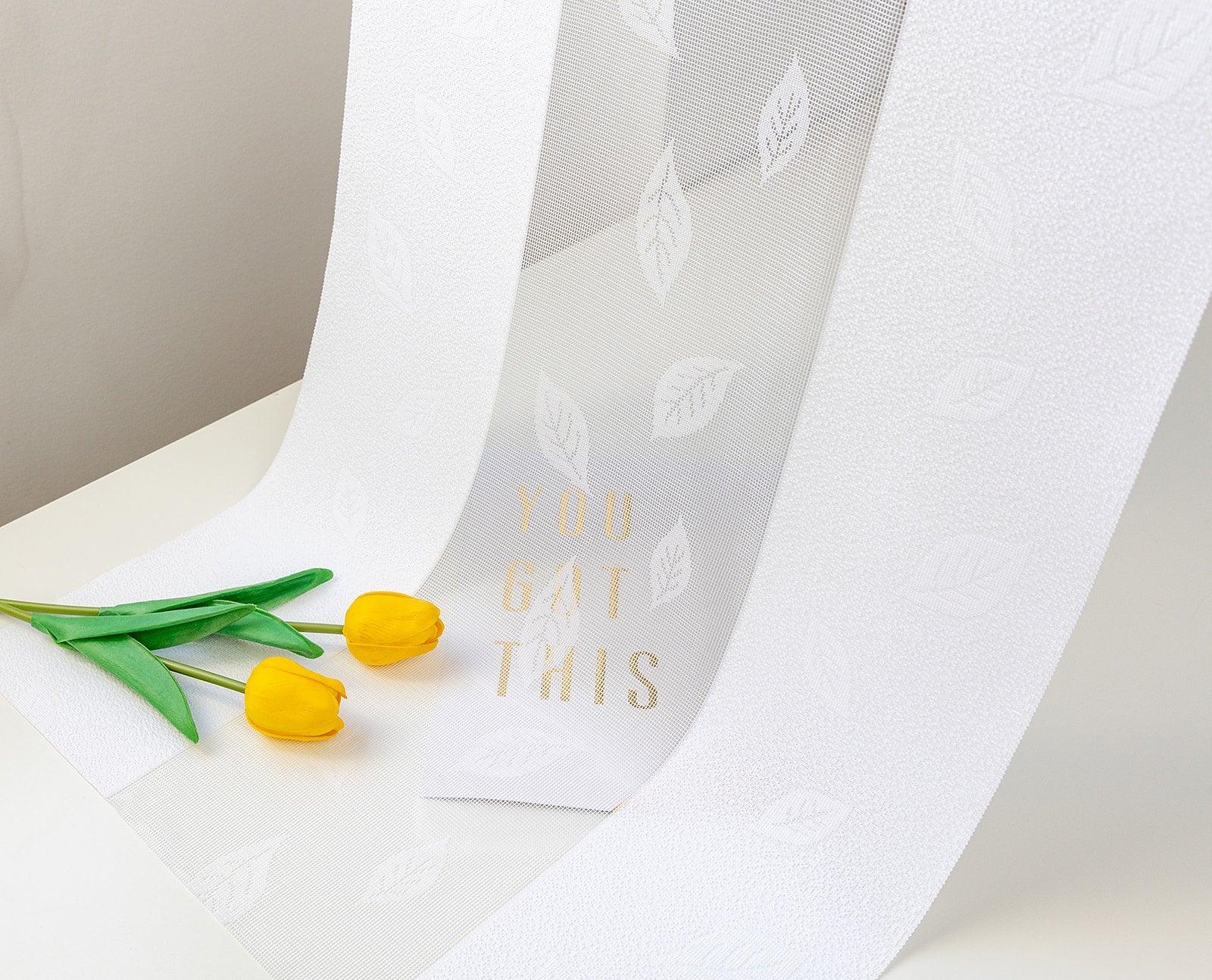 FREE Sample |Willow Whisper Collection Swatch — White, 50% Blackout - Dreamlike Curtains