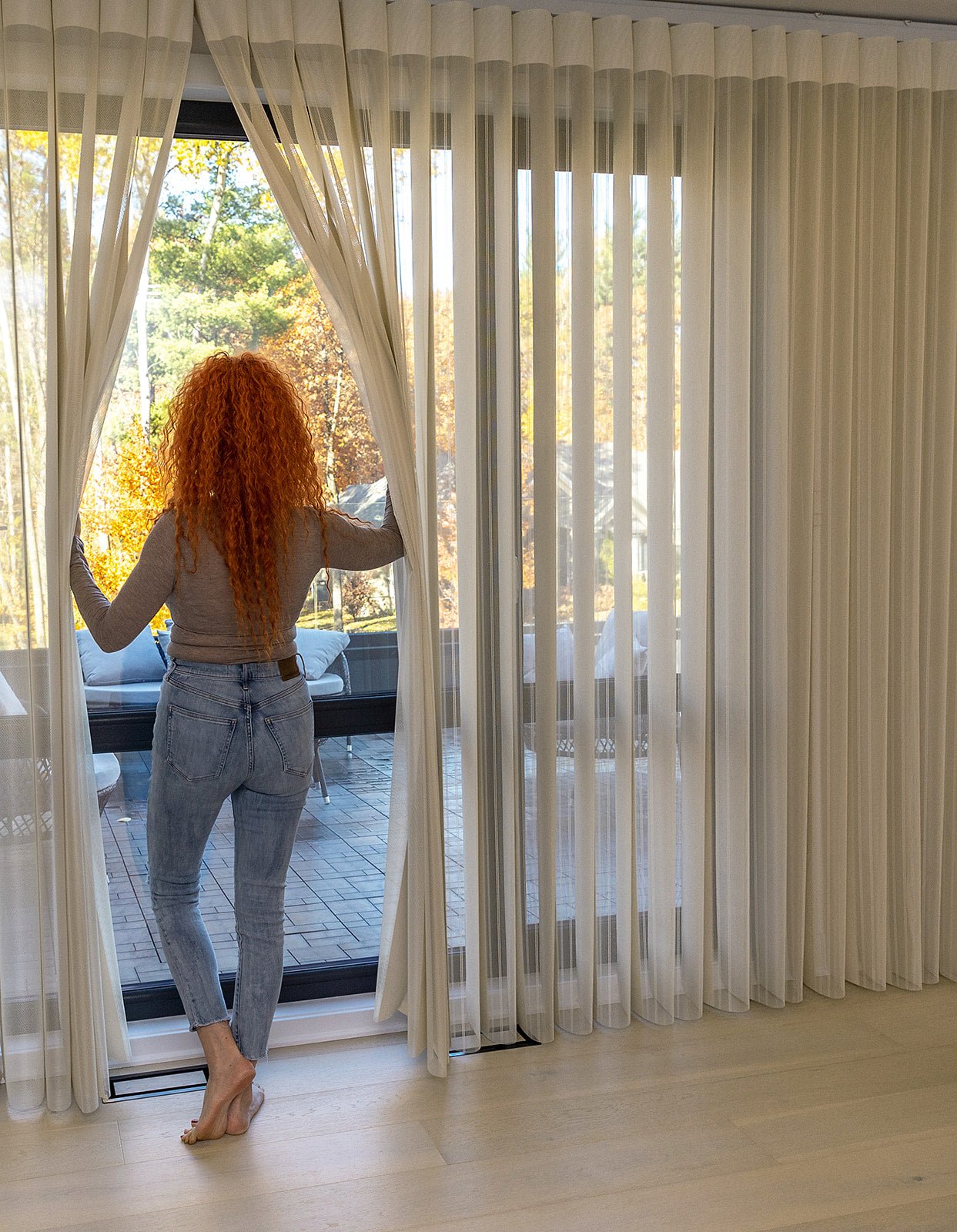 Modern Vertical Blinds 50% Blackout — Skyline Collection - Dreamlike Curtains