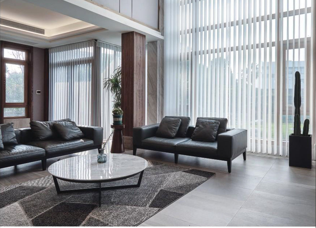 Modern Vertical Blinds 50% Blackout — Skyline Collection - Dreamlike Curtains