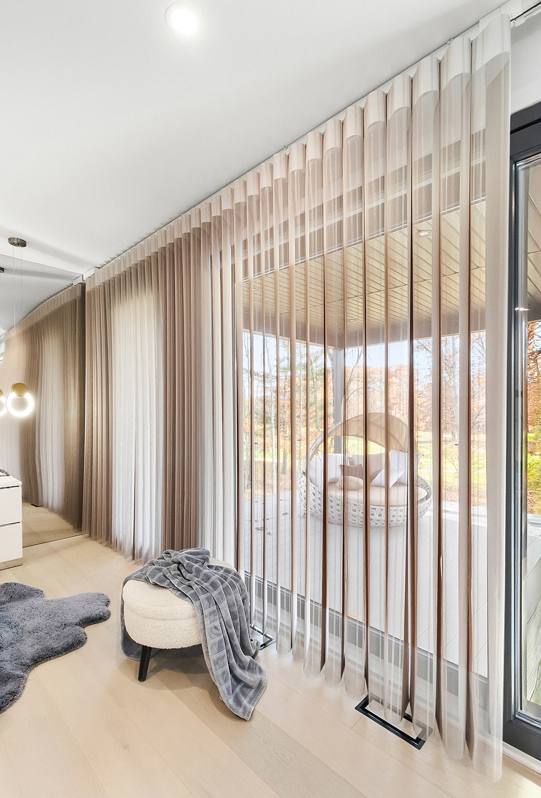 Modern Vertical Blinds 50% Blackout — Skyline Collection - Dreamlike Curtains