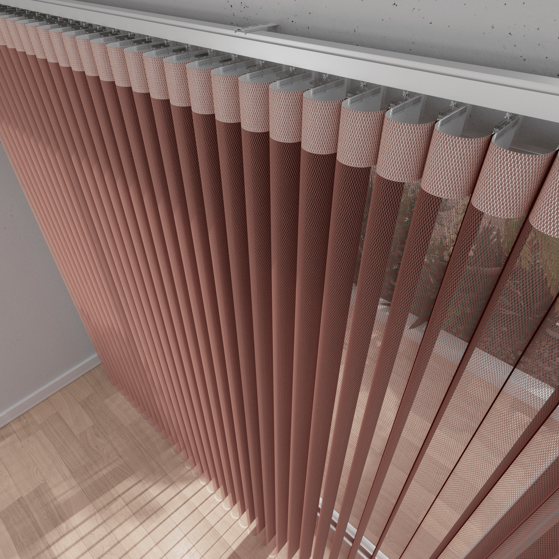 Sheer Vertical Blinds 50% Blackout — Cloud Collection - Dreamlike Curtains