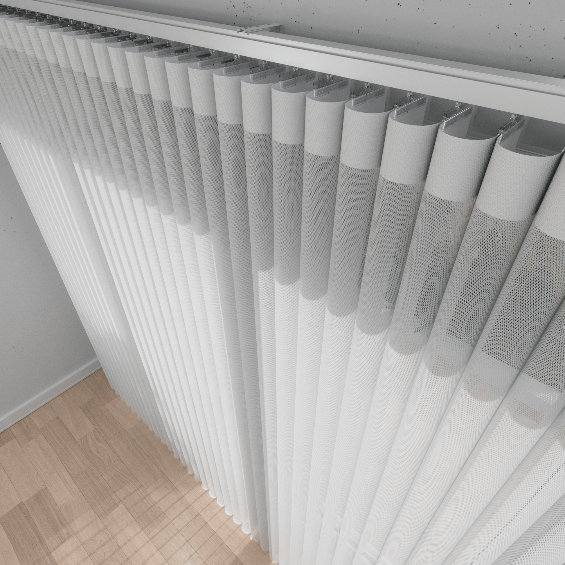 Sheer Vertical Blinds 50% Blackout — Cloud Collection - Dreamlike Curtains