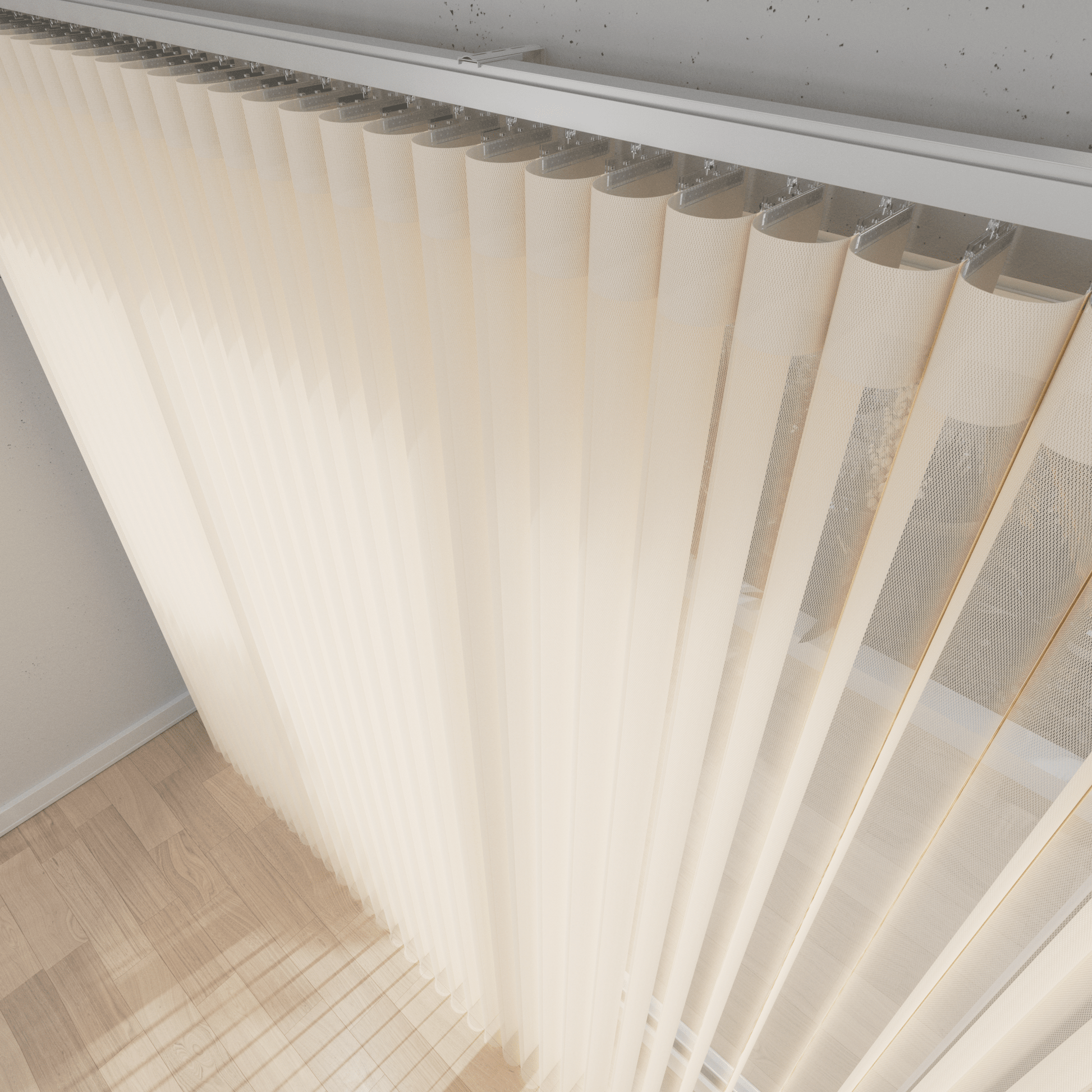 Sheer Vertical Blinds 50% Blackout — Cloud Collection - Dreamlike Curtains