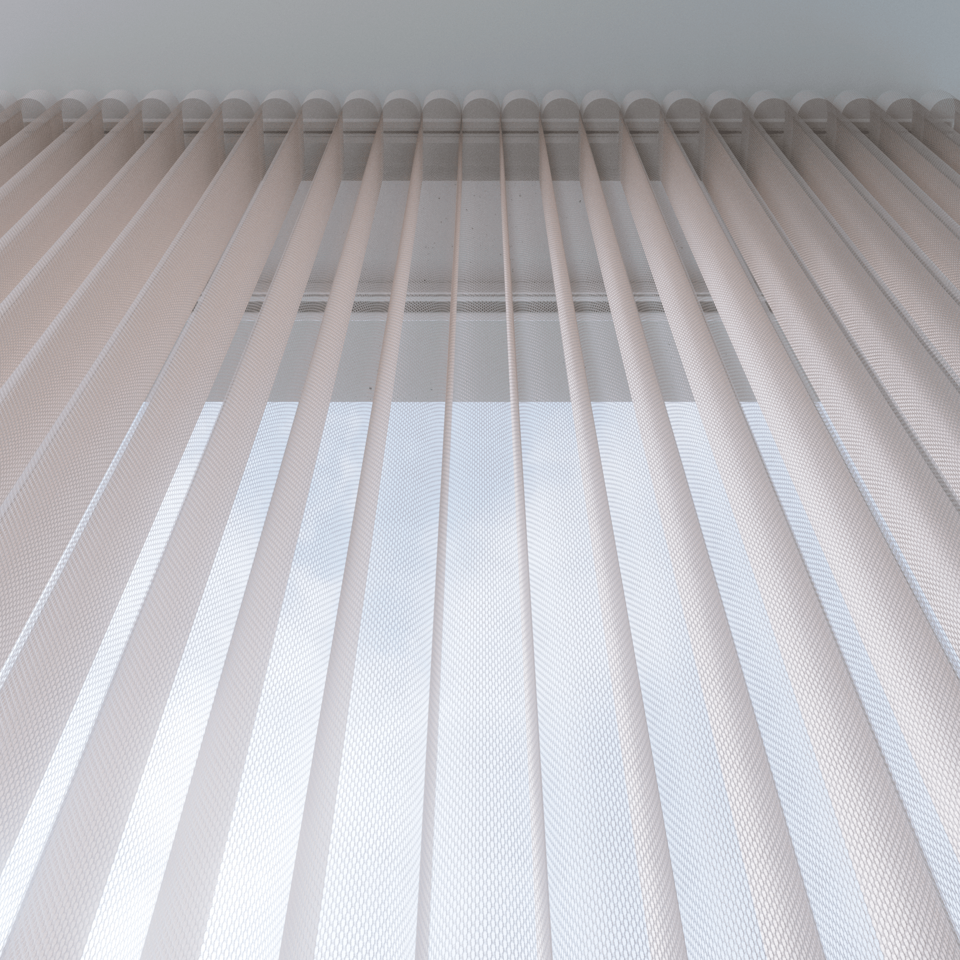 Sheer Vertical Blinds 50% Blackout — Cloud Collection - Dreamlike Curtains