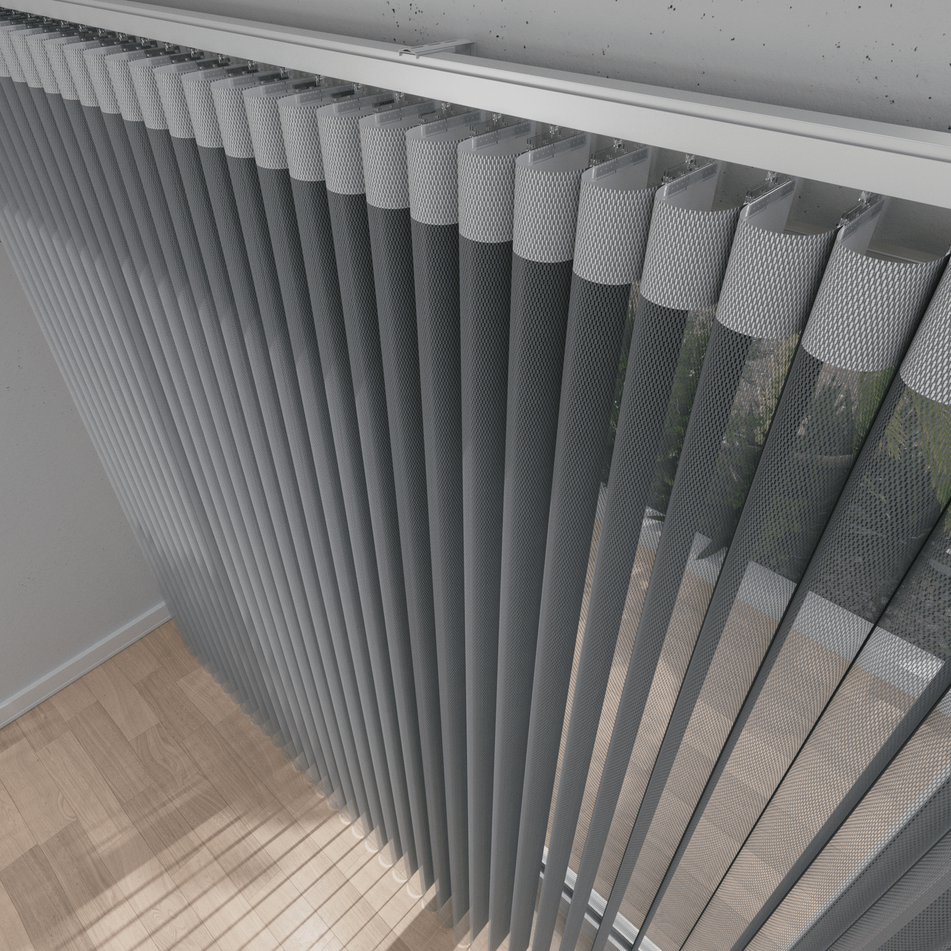 Sheer Vertical Blinds 50% Blackout — Cloud Collection - Dreamlike Curtains