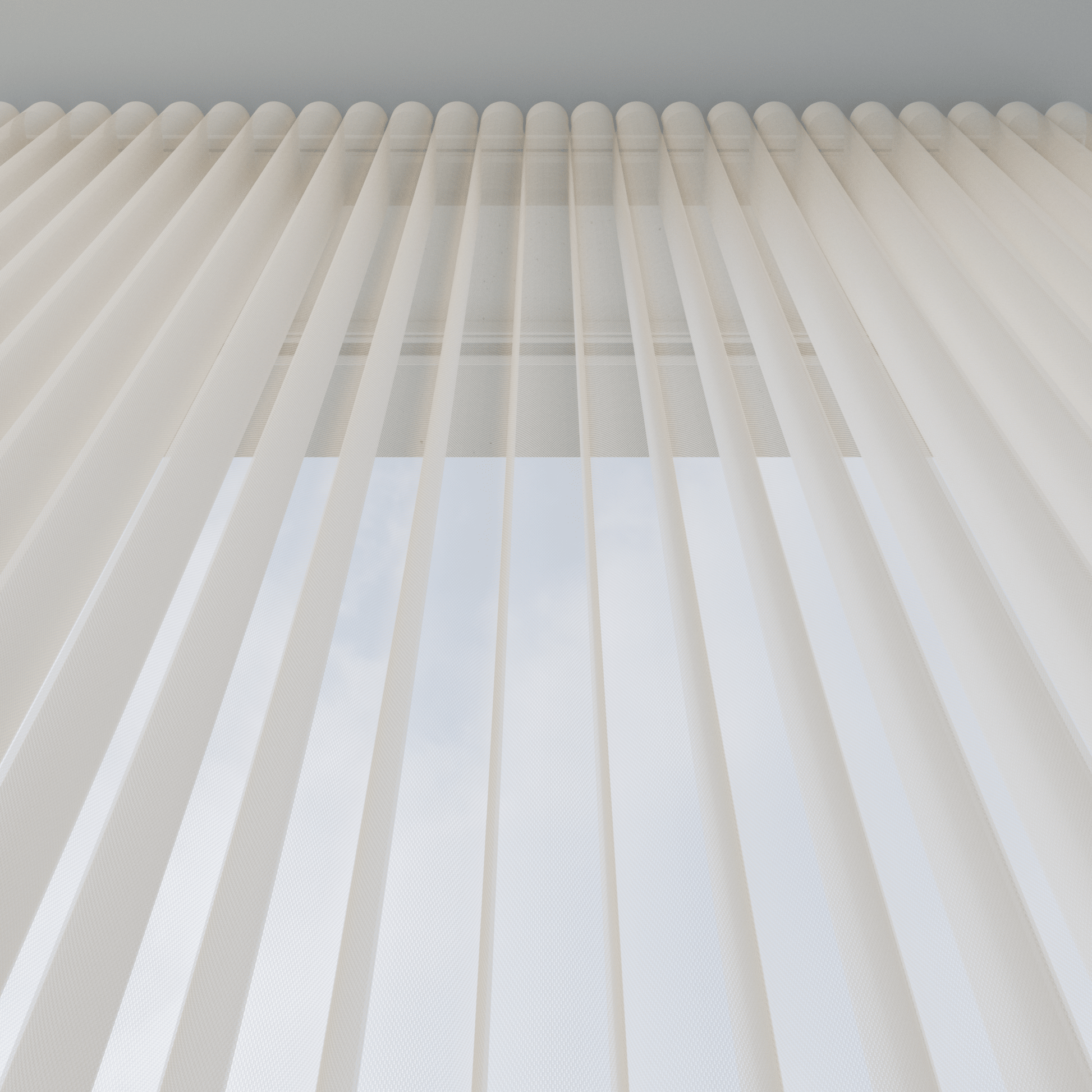 Sheer Vertical Blinds 50% Blackout — Cloud Collection - Dreamlike Curtains