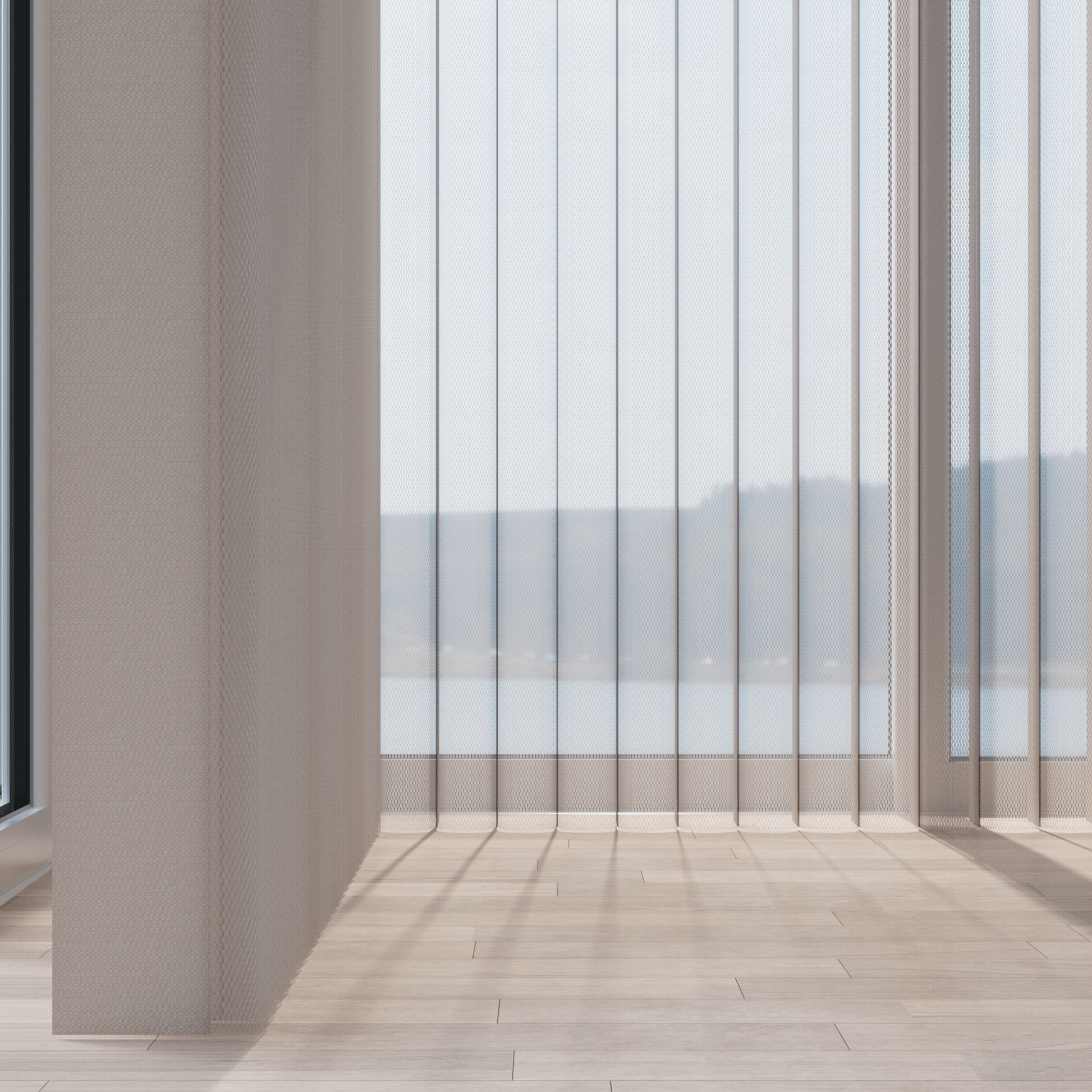 Sheer Vertical Blinds 50% Blackout — Cloud Collection - Dreamlike Curtains