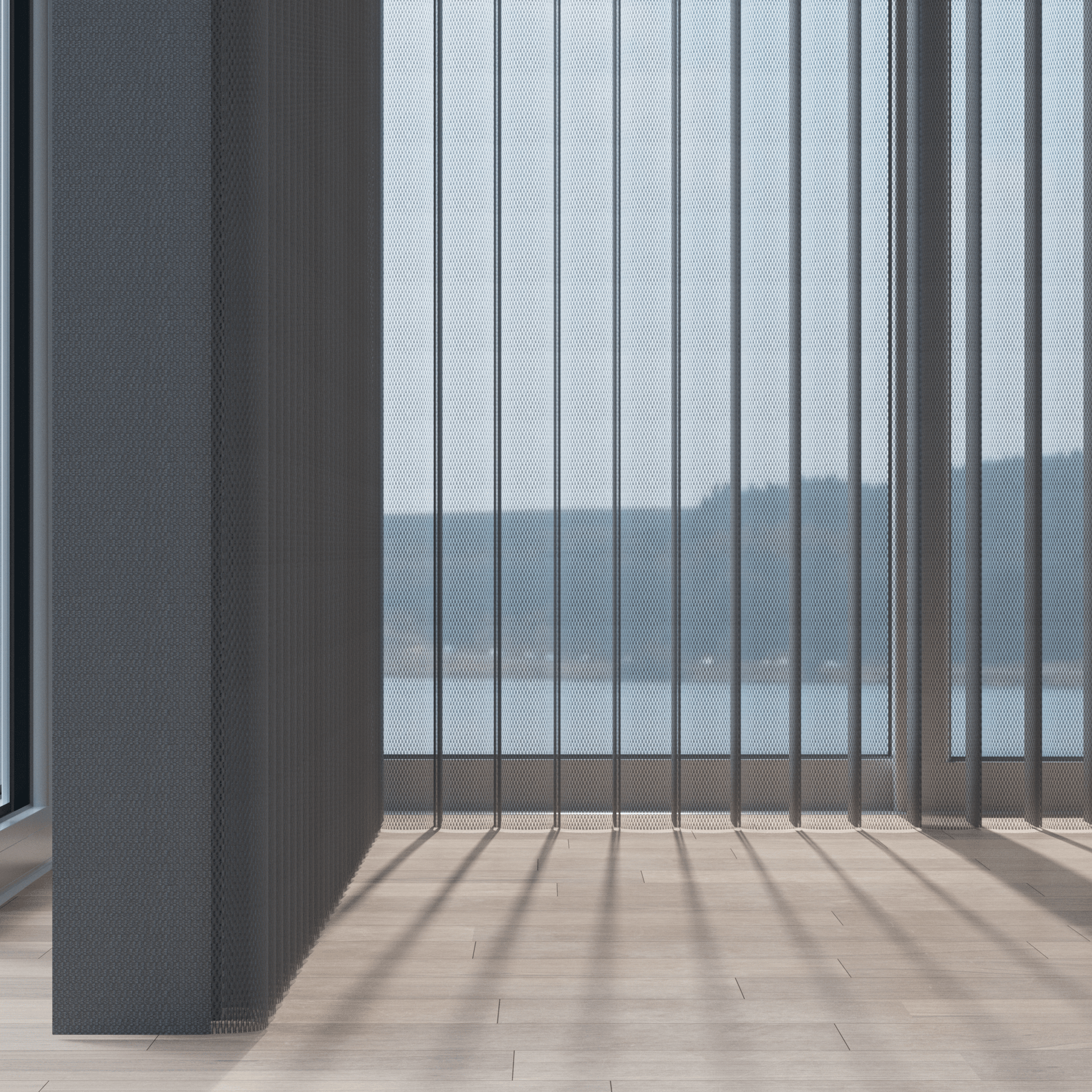 Sheer Vertical Blinds 50% Blackout — Cloud Collection - Dreamlike Curtains