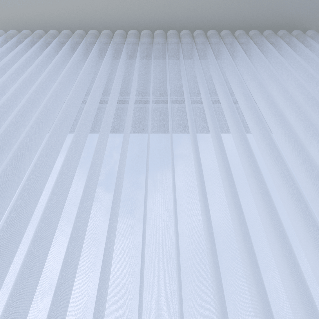 Sheer Vertical Shades 50% Blackout — Transparency Collection - Dreamlike Curtains