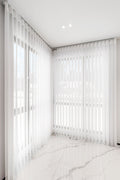 Sheer Vertical Shades 50% Blackout — Transparency Collection - Dreamlike Curtains